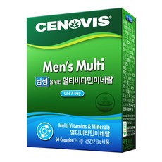 세노비스 남성용 멀티비타민 미네랄, 60정, 1개