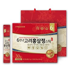 고려홍삼진흥원 6년근 고려홍삼정 스틱 컴팩트, 10g, 30개입