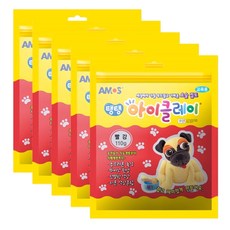 아모스 탱탱 아이클레이 파우치 5p, 빨강, 5개