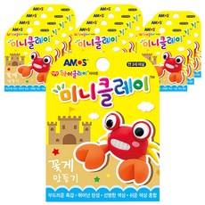 아모스 미니클레이 꽃게 만들기 12p, 혼합 색상