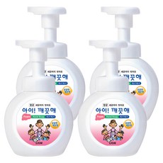 아이깨끗해 핸드워시 용기형 상큼한 레몬향, 250ml, 4개