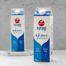 서울우유 나100% 저지방우유, 1000ml, 2개