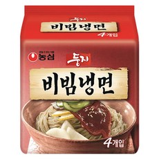 농심 둥지 비빔냉면 162g, 4개