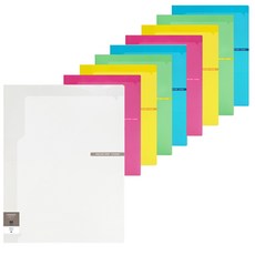 에코청운 칼라칩 2포켓홀더 A4, 랜덤 발송, 9개입