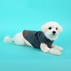 다솜 반려동물 양털 패딩 베스트, 그레이