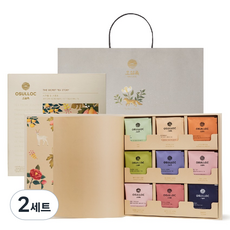 오설록 시크릿 티스토리 9종 x 3p 선물세트 + 피라미드 티백, 오설록 티백 9종, 2세트