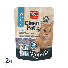 RIGA 리가릿 클린펫 실리카 고양이 모래, 1.5kg, 2개