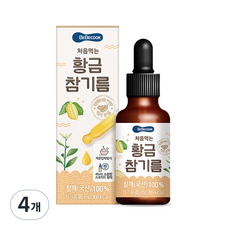 베베쿡 처음먹는 황금참기름, 참기름맛, 4개, 45ml