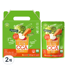 홀베리 아침엔 클렌즈 유기농 CCA 주스 14p, 80g, 2개 80g, 2개