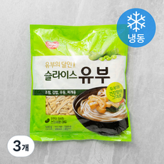 동원 슬라이스 유부 (냉동), 500g, 3개