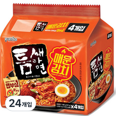 틈새 라면 매운김치 120g, 24개입