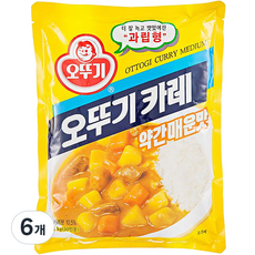 오뚜기 카레 (약간매운맛) 1kg, 6개