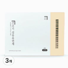 살림백서 소프트 퍼퓸 건조기 드라이 시트 섬유유연제 블랑 본품