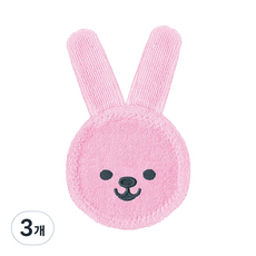 [쿠팡수입] MAM Oral Care Rabbit 아기 신생아 멸균 이앓이 구강티슈 핑크, 3개, 39g
