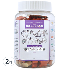 국개대표 강아지 비건 야미 바이츠 믹스 짝꿍 200g, 사과 + 당근 + 배 + 대추 + 딸기 + 파프리카 + 블루베리 + 시금치 혼합맛, 2개