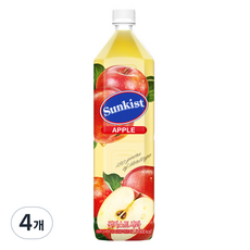 썬키스트 사과주스, 1.5L, 4개