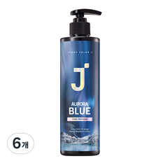 제이숲 컬러제이 오로라 보색 샴푸 블루 플로럴 머스크향, 380ml, 6개