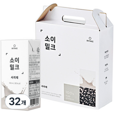 인테이크 소이밀크 서리태, 190ml, 32개