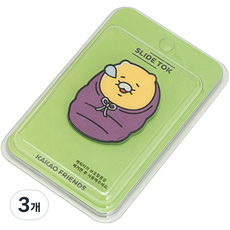 카카오프렌즈 캠핑 춘식이 전신형 슬라이드톡, 침낭 춘식이, 3개