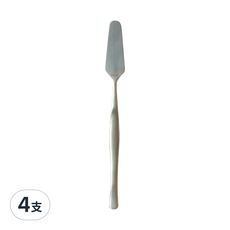 NICOTT 不鏽鋼霧面西餐奶油刀, 高級簡約奶油果醬刀, 單色, 4支