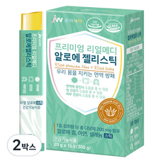 JW중외제약 리얼메디 알로에 젤리 스틱, 15회분, 300g, 2박스
