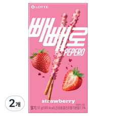 빼빼로 딸기, 37g, 2개