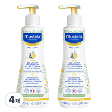 무스텔라 너리싱 클렌징 젤 위드 콜드 크림, 300ml, 4개