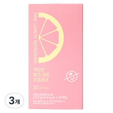 커피빈 핑크 레몬 리프레셔, 3개, 20개입, 12.8g