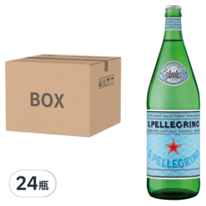 SANPELLEGRINO 聖沛黎洛 氣泡天然礦泉水，12瓶, 1L, 24瓶