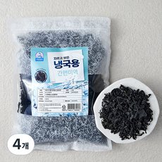 주일상사 자르고 씻은 냉국용 간편미역, 400g, 4개