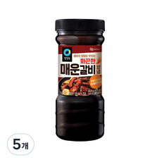 청정원 화끈한 매운갈비 양념, 840g, 5개