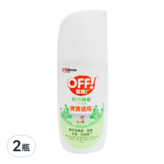 OFF! 歐護 植物精華防蚊噴霧，寶貝適用，無添加 蚊避、香精、色素、防腐劑, 113g, 2瓶