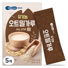 베베쿡 유기농 오트밀가루, 140g, 5개