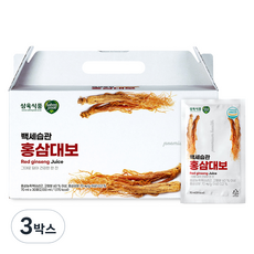 삼육 백세습관 홍삼대보, 3박스, 2100ml