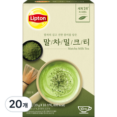 립톤 말차 밀크티, 19g, 10개입, 2개