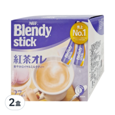 AGF Blendy 紅茶歐蕾 Set, 27入, 棒狀包裝，冷熱皆宜, 9.5g, 27包, 2盒