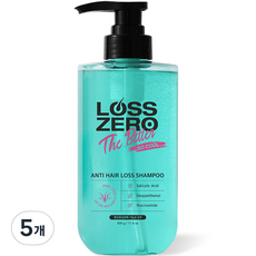 자민경 더 조은 탈모 완화 안티헤어로스 쿨샴푸, 500g, 5개