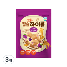 아이배냇 꼬마 유아용 칼슘하이롤 자색고구마, 자색고구마맛, 50g, 3개