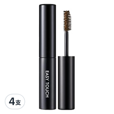 TONYMOLY EASY TOUCH 染眉膏，含多種養護成分，灰棕色調, 02 灰棕色, 4支