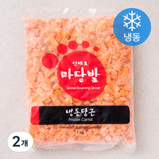 마당발 당근 (냉동), 1kg, 2개