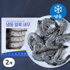 오션스글로벌 블랙타이거 얼룩 새우 (냉동), 2개, 500g(12미)