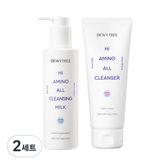 듀이트리 하이 아미노 올 클렌징 밀크 200ml + 클렌징 폼 150ml 세트, 2세트