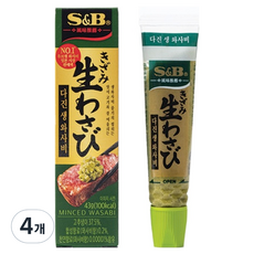 에스앤비 다진 생 와사비, 43g, 4개