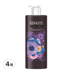 케라시스 엘레강스 앰버 퍼퓸 린스, 600ml, 4개