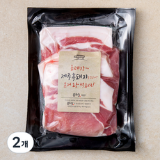 몬트락 흑돼지 미박등심 구이용 (냉장), 300g, 2개