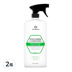 TRINOVA 木質家具清潔保護劑, 木材護理液, 18盎司/540ml, 2瓶