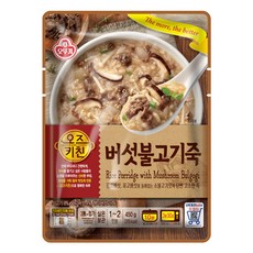 오뚜기 오즈키친 버섯불고기죽, 450g, 2개