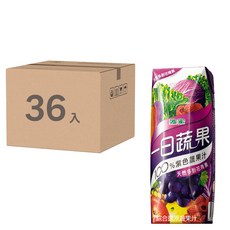 波蜜 一日蔬果100%紫色蔬果汁，純蔬果汁，滿滿營養，隨時補充能量, 250ml, 36入