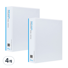 에코청운 D링바인더 7cm A4 3공, 백색, 4개