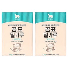 곰표 중력 다목적용 밀가루, 3kg, 2개 2개, 3kg